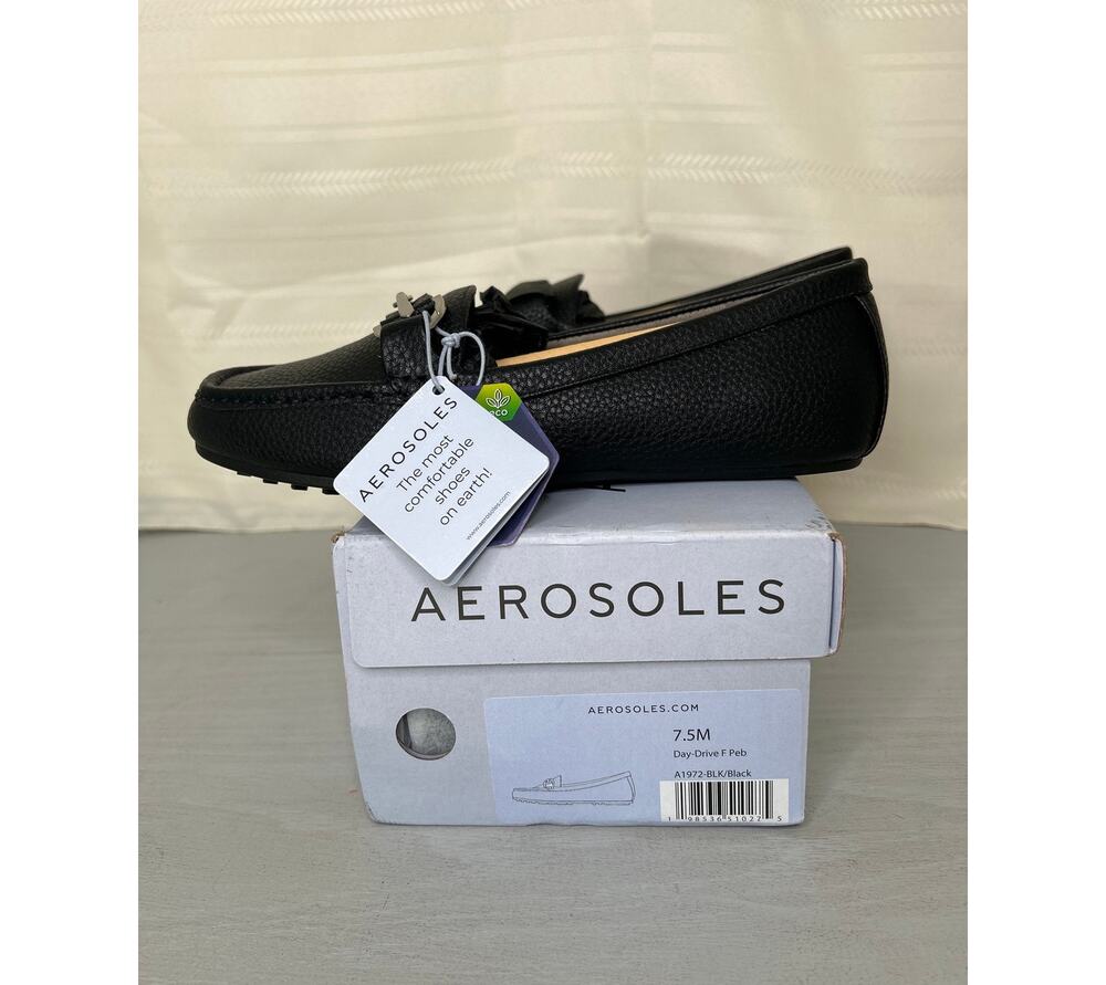 Aerosoles Day Drive Loafers Black Womens Size 7.5M